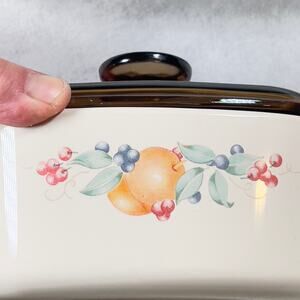 Corning Ware Abundance A-1 1/2- B 1.5 Liter Dish ~6"W x ~3.5" H Casserole Dish